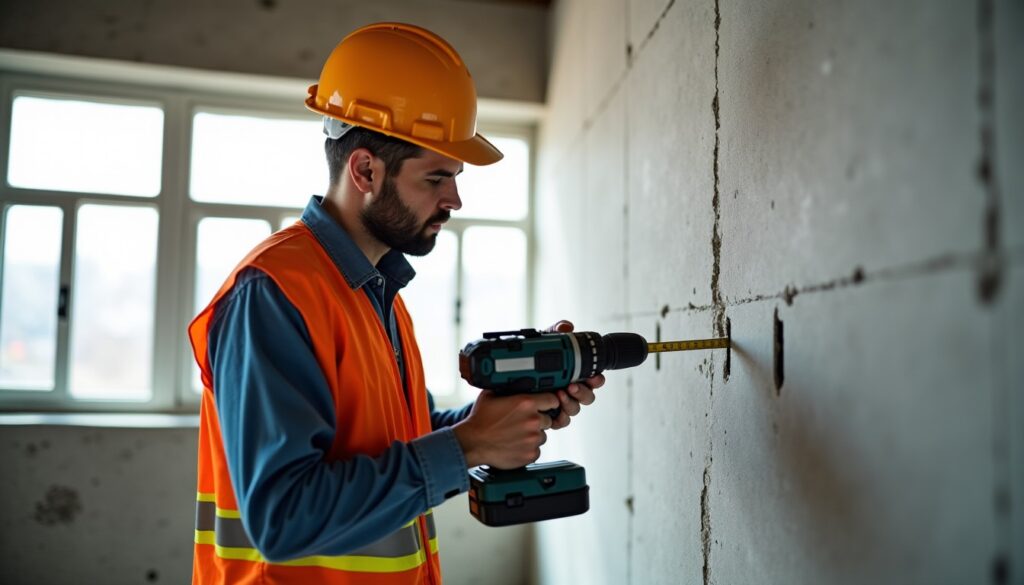 Perçage d’un mur porteur : réaliser un trou de 10 cm, est-ce faisable ?