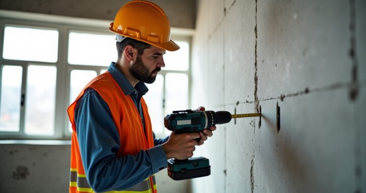 Perçage d’un mur porteur : réaliser un trou de 10 cm, est-ce faisable ?